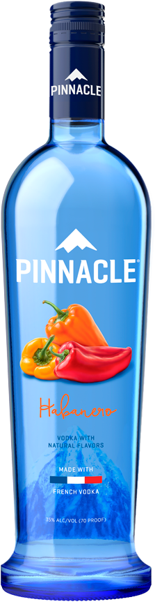 Pinnacle® Habanero Vodka - Pinnacle Whipped Vodka (230x864), Png Download