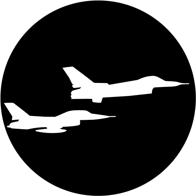 Aircraft Fighter Jets - Apollo Aircraft Fighter Jets Steel Gobo Ms-3402 (800x800), Png Download