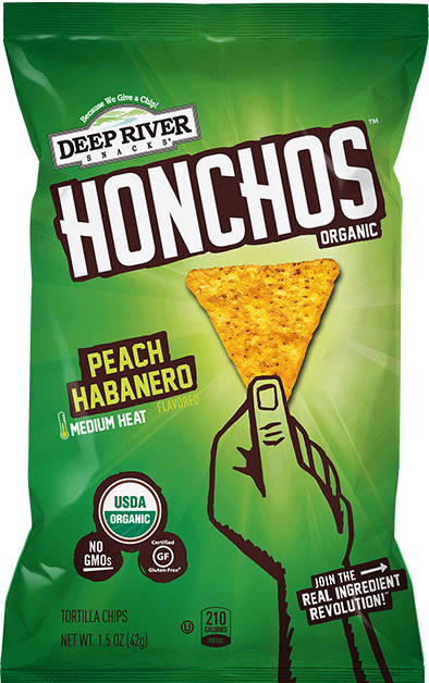 Honchos™ Peach Habanero Tortilla Chips - Honchos Chips (394x628), Png Download