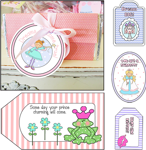 Gift Tags "the Princess And The Frog" - The Princess And The Frog (500x522), Png Download