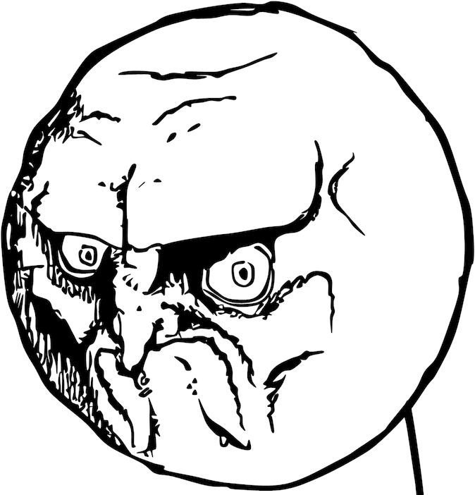 Mad Face Meme (680x706), Png Download