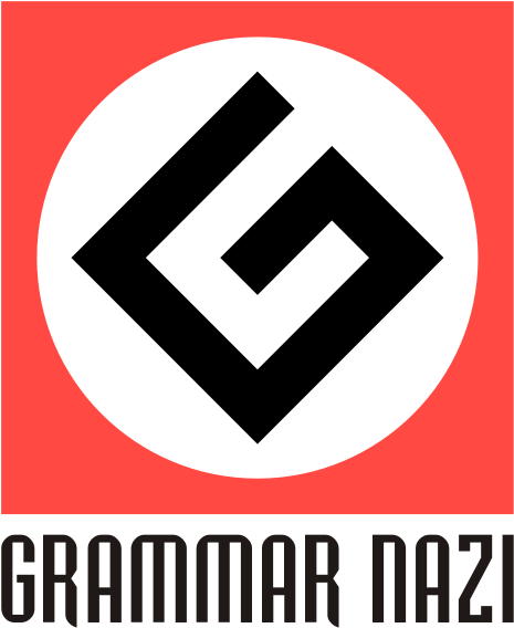 Grammar-nazi - Grammer Nazi (500x600), Png Download