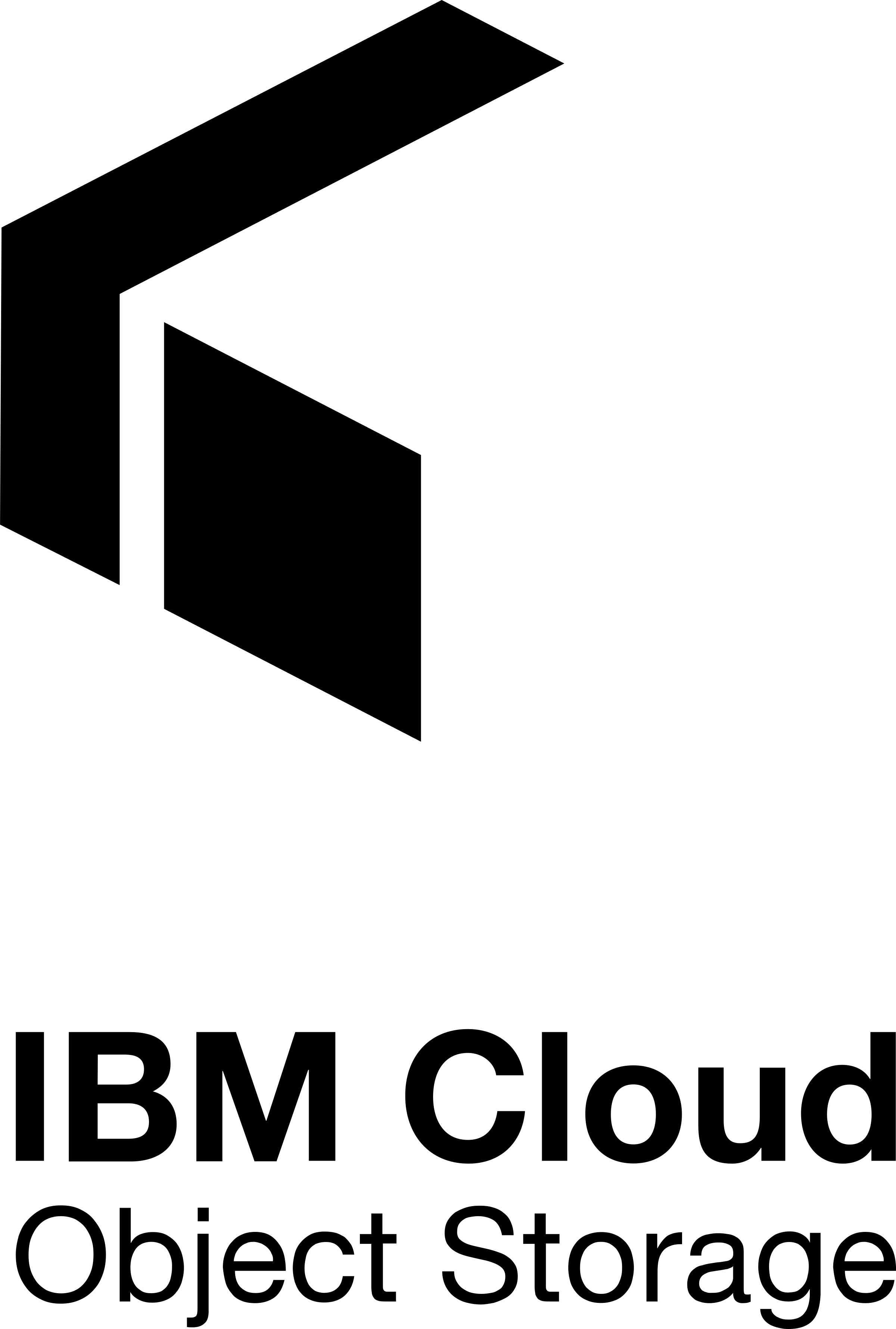 Ibm Cloud Object Storage Logo Black And White - Ibm Cloud Object Storage Logo (2400x3559), Png Download