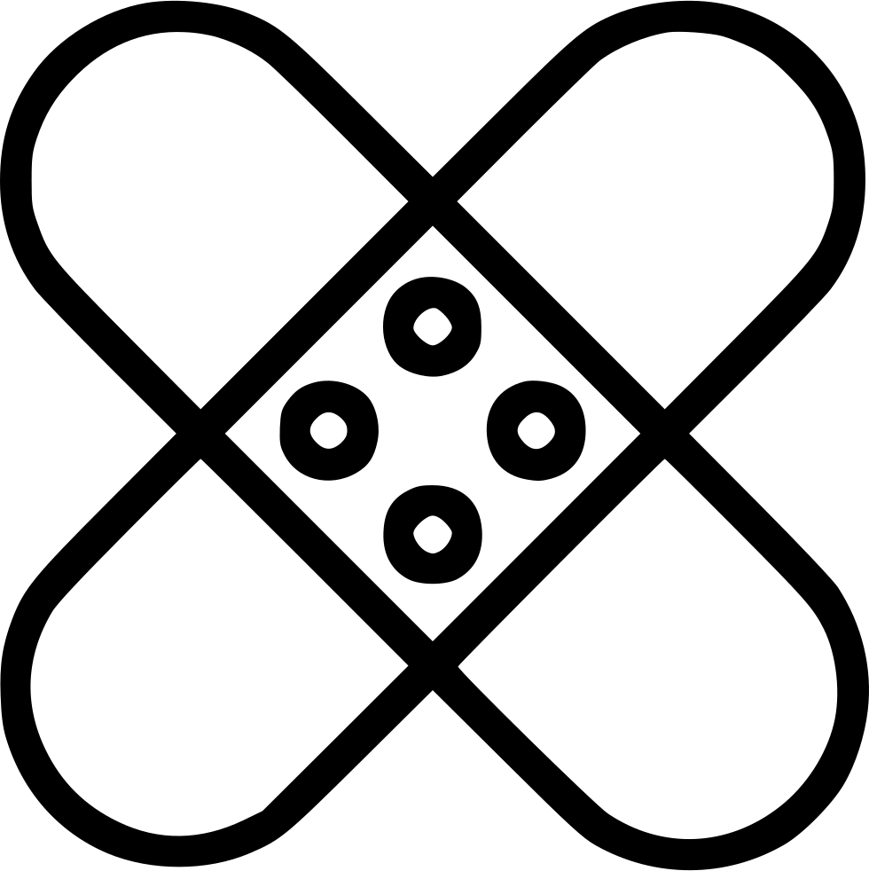 Bandage Sticker Injury Comments - Patch Icon (980x982), Png Download