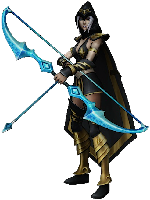 Ashe Render - League Of Legends (500x676), Png Download