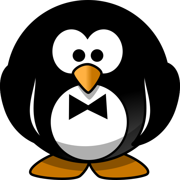 Bow Tie Clipart Penguin - Colors Of A Penguin (600x601), Png Download