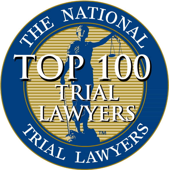 Personal Injury Lawyer Woodstock Ga Truck Injury Badge - Top 100 Trial Lawyers Logo (612x604), Png Download