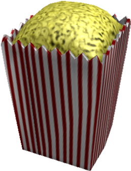 Popcorn - Cupcake (420x420), Png Download