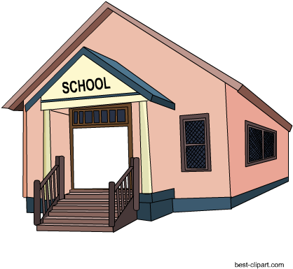 Free School Building Clip Art - School (450x450), Png Download