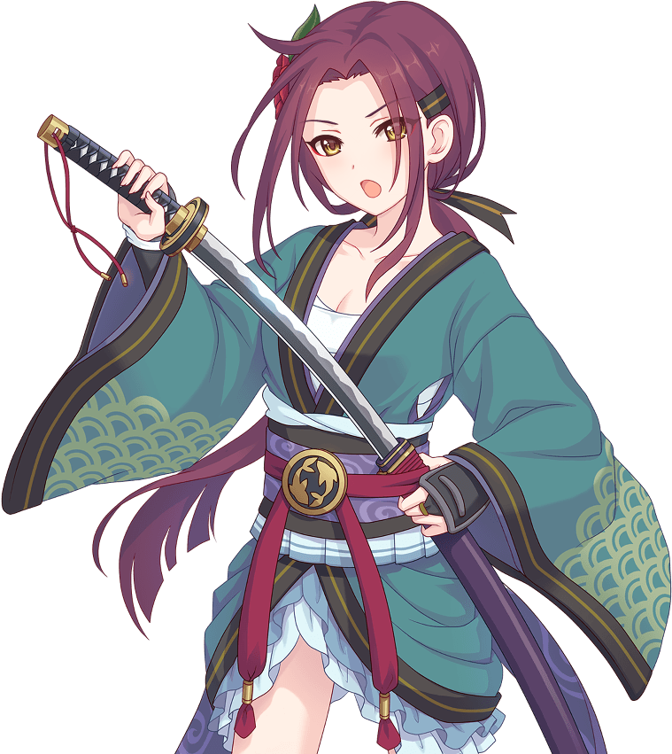 Cool Human Katana Tachiarai Ruka Rare Gacha014 0 Anger - Princess Connect Ruka (1000x1000), Png Download