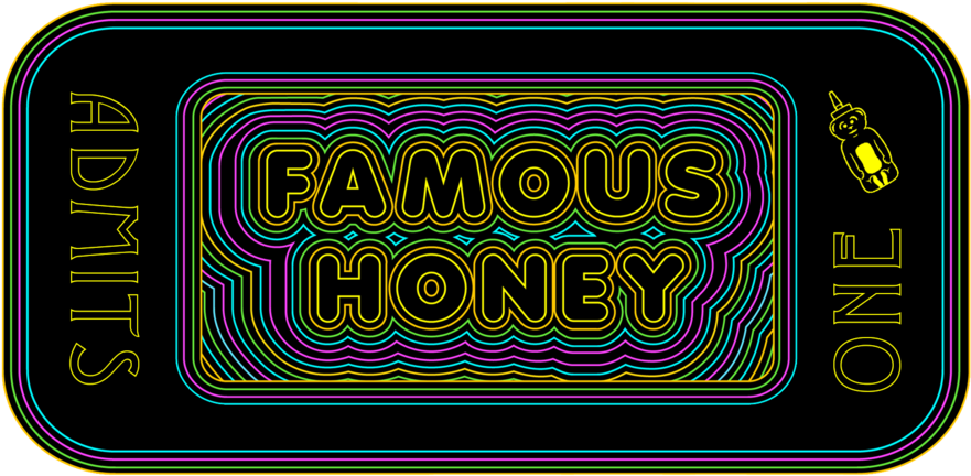 Famous Honey's Summer Of Love Tour Ticket (1000x500), Png Download