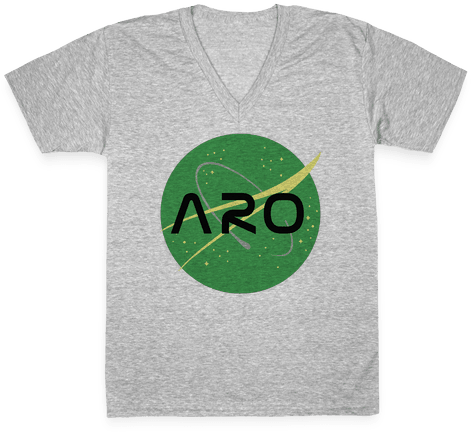 Aro Nasa V-neck Tee Shirt - Child (484x484), Png Download