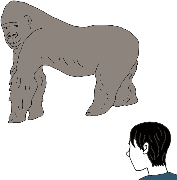 Gorilla (450x450), Png Download