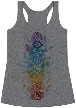 Watercolor Chakra Symbols Racerback Tank Top - Gorgeous Ladies Of Wrestling Shirt (484x484), Png Download