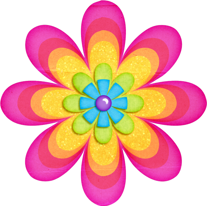 Flower Png Flower Png Clipart Transparent Flowers Pinterest - Flower Clipart Png Transparent (696x695), Png Download