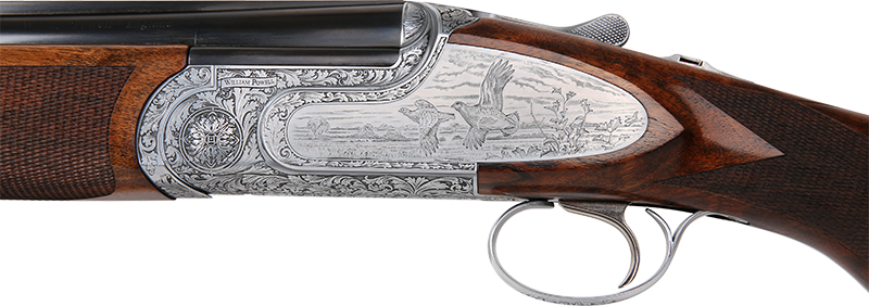 William Powell Perdix 12 Bore Shotgun - Shotgun (800x282), Png Download