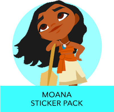 Disney Stickers - Moana - Disney Moana Stickers (400x400), Png Download