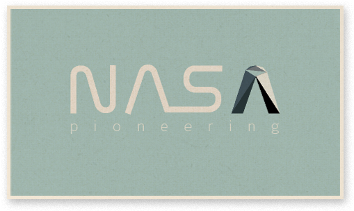 Vintage Nasa Logo - Poster Logo Nasa Vintage (522x317), Png Download