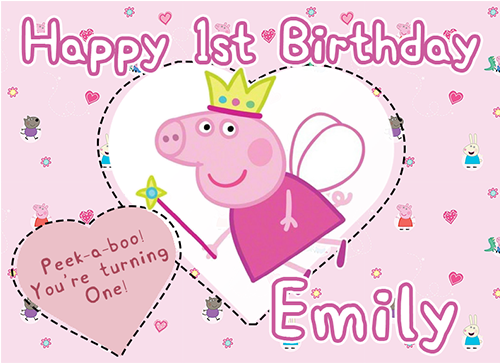 Clipart Pig Rectangle - Peppa Pig Princess (500x500), Png Download
