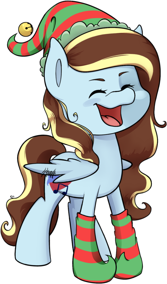 Midnightpremiere, Clothes, Elf Hat, Female, Hat, Mare, - Cartoon (650x1024), Png Download