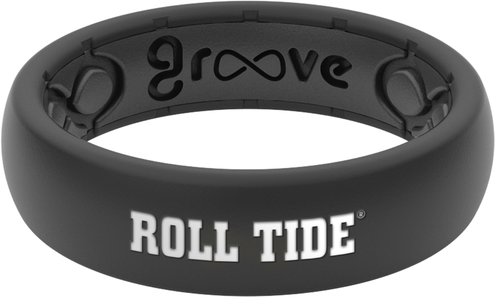 Alabama Silicone Wedding Ring Lifetime Warranty Groove - Bracelet (1920x1280), Png Download