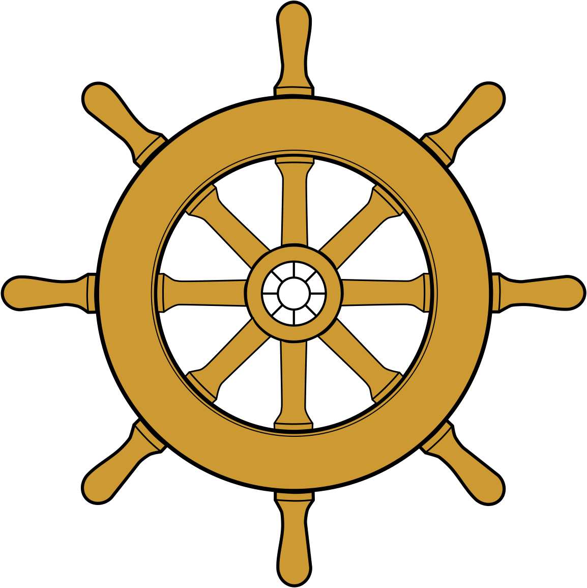 Pirate Ship Clipart - Ship Wheel Clipart (1154x1155), Png Download
