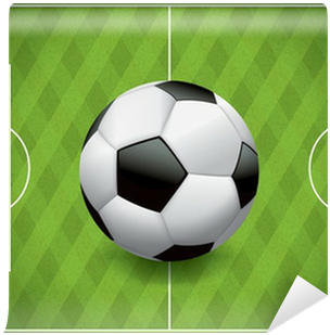 Soccer Ball On Textured Field Wall Mural • Pixers® - Ball (400x400), Png Download