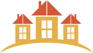 Vector Three Buildings Download - Building (389x346), Png Download
