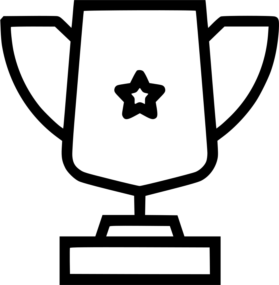 Medal Cup Gold Star Prize Comments - Award (981x1000), Png Download