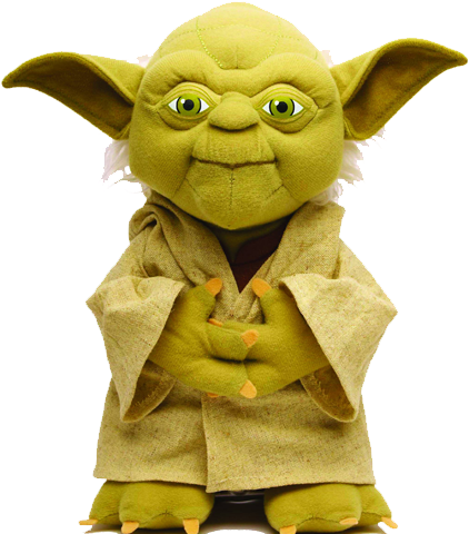 Yoda - Star Wars 15 Inch Jedi Master Yoda Talking Plush (1600x610), Png Download