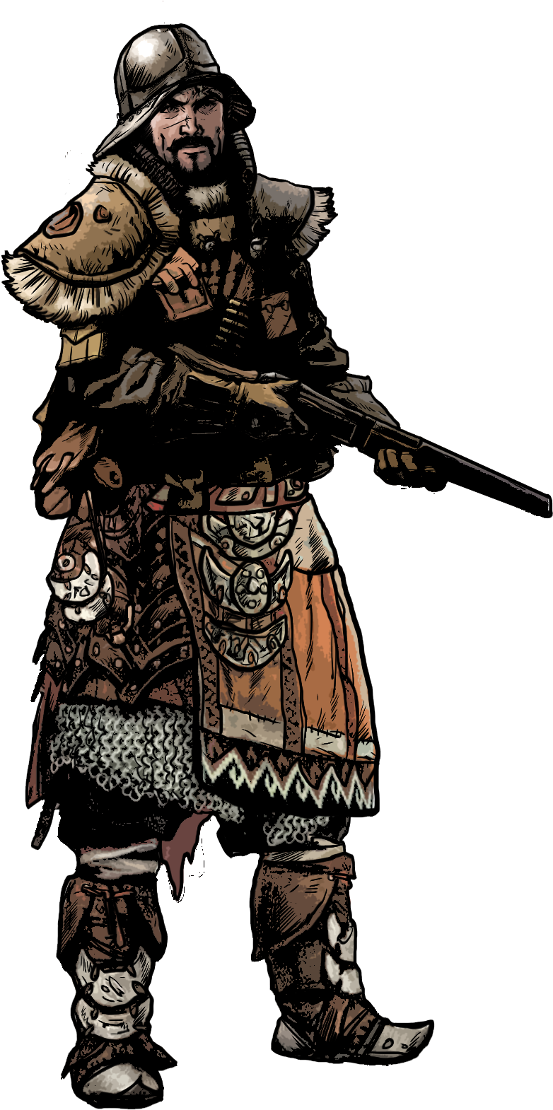 Black Powder Gun Bunnies, Archetypes Include Sublime - Viking With A Musket (1200x1800), Png Download