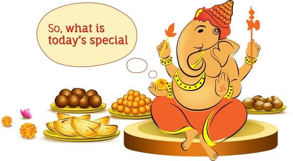 Ganesh Chaturthi Food Png (602x331), Png Download
