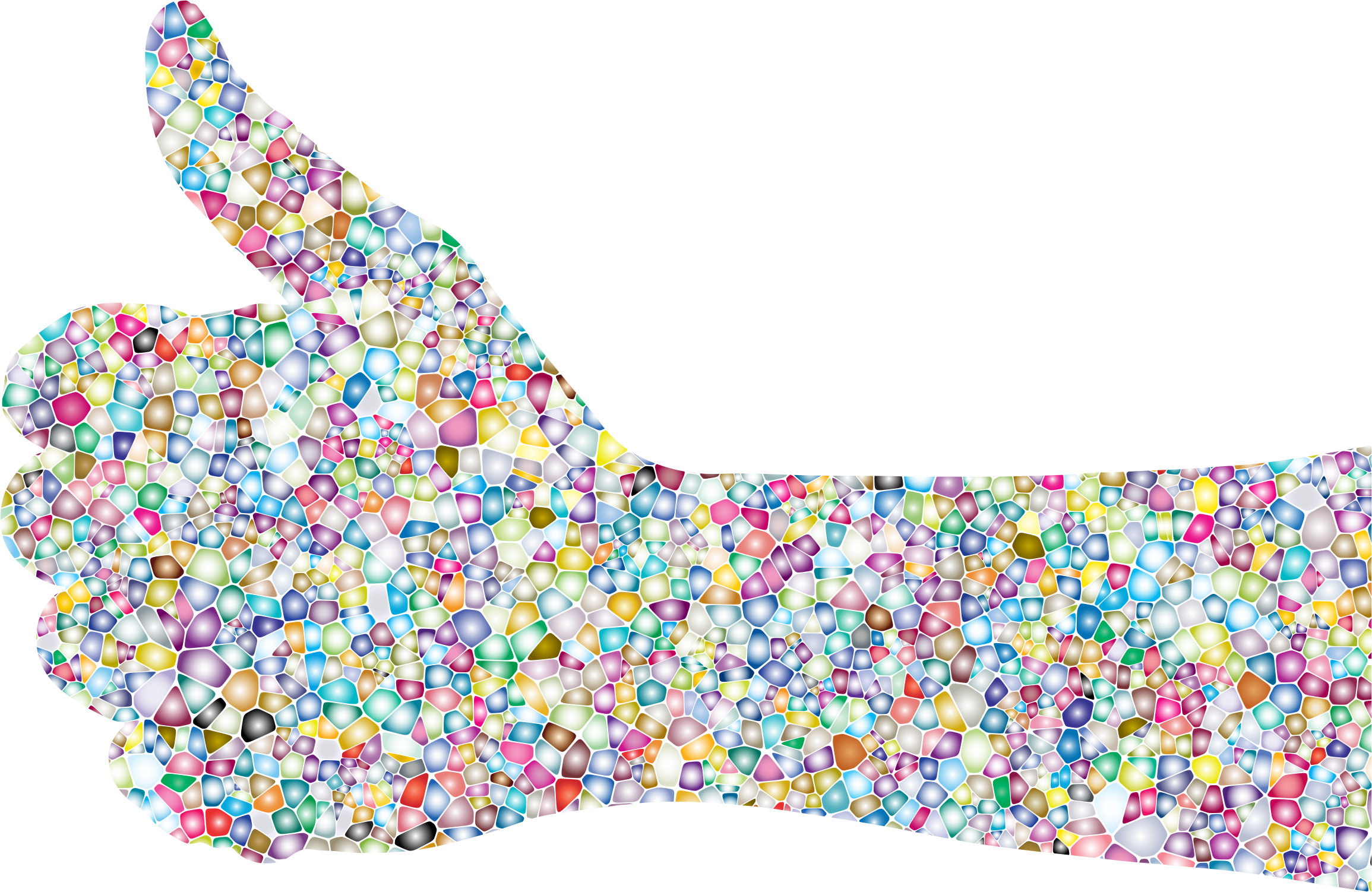 Sweet Tiled Thumbs Up Hand Icons Png - Png Sweet (2310x1502), Png Download
