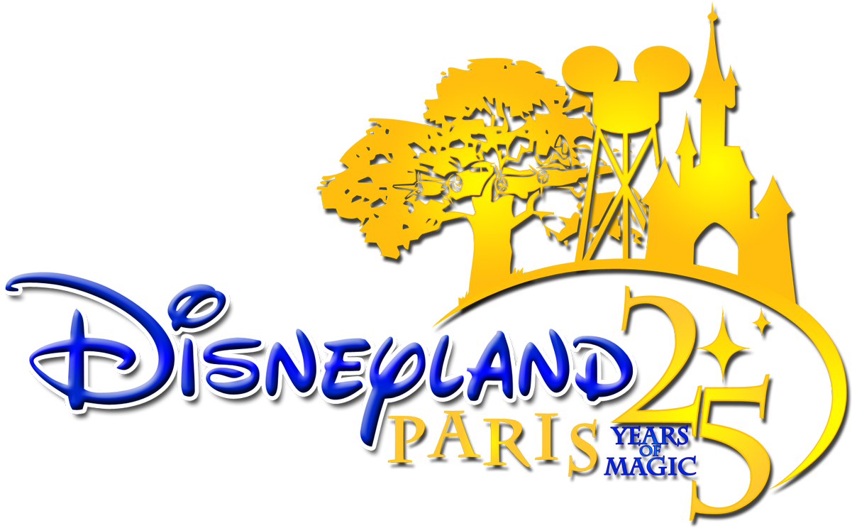 Disneyland Paris 25 Years Magic Png Logo - Disneyland Paris Logo Font (1200x774), Png Download