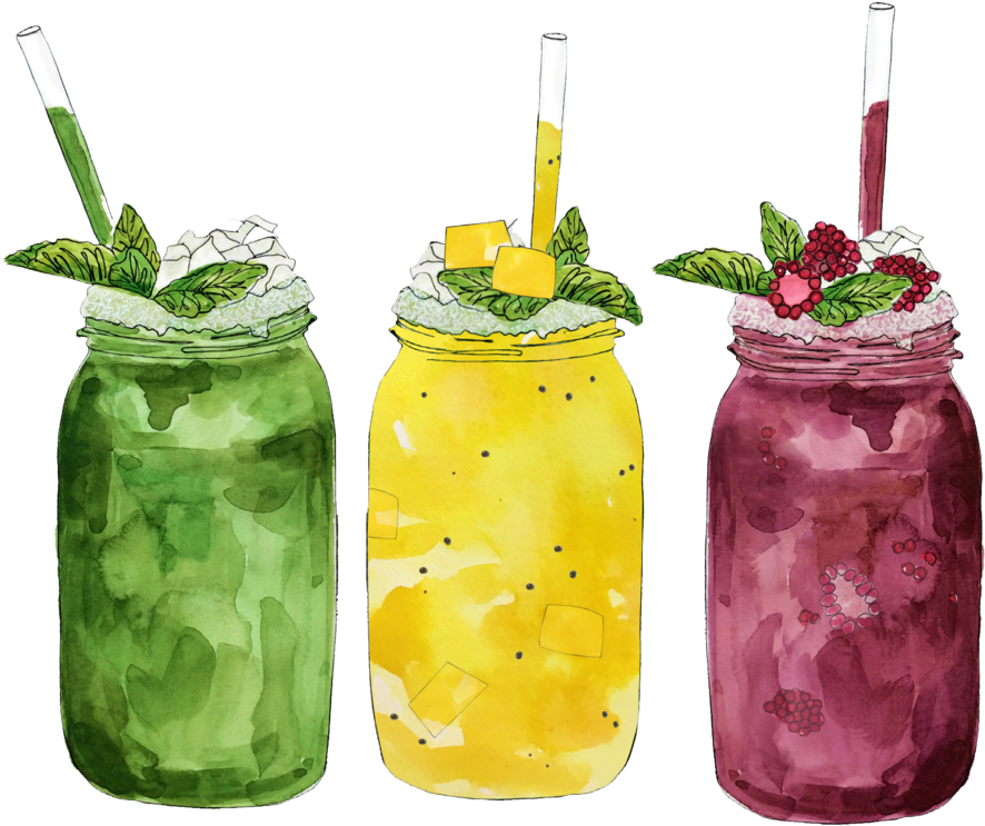 Fruit Veggie Smoothies - Fruit (1000x1000), Png Download