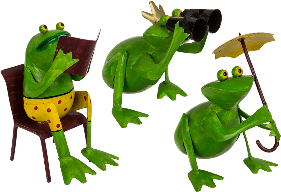 Metal Garden Frog - Zaba Ako Dekorácia (945x709), Png Download