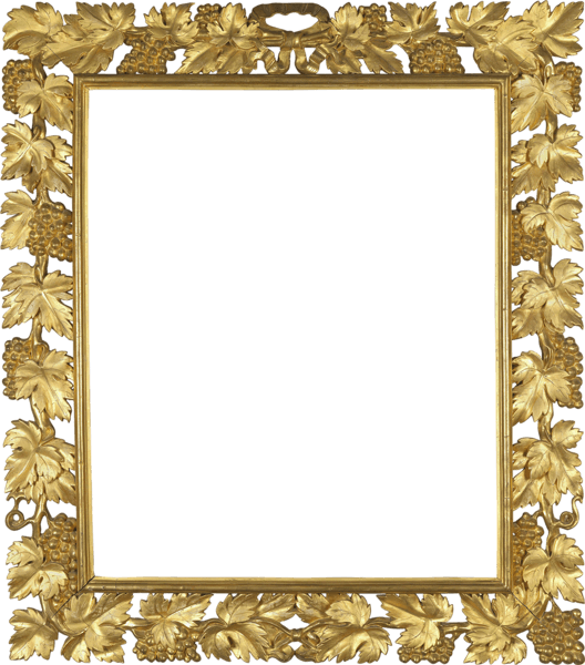 Gold Frame With Vine Png - Gold Frame Clipart Transparent (528x600), Png Download