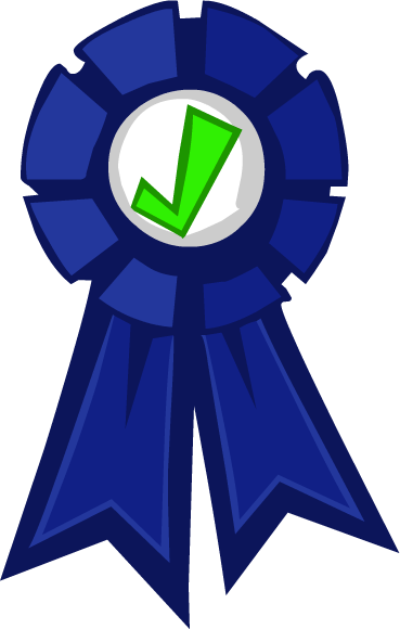 Blue-ribbon - Papa Louie Blue Ribbon (369x580), Png Download