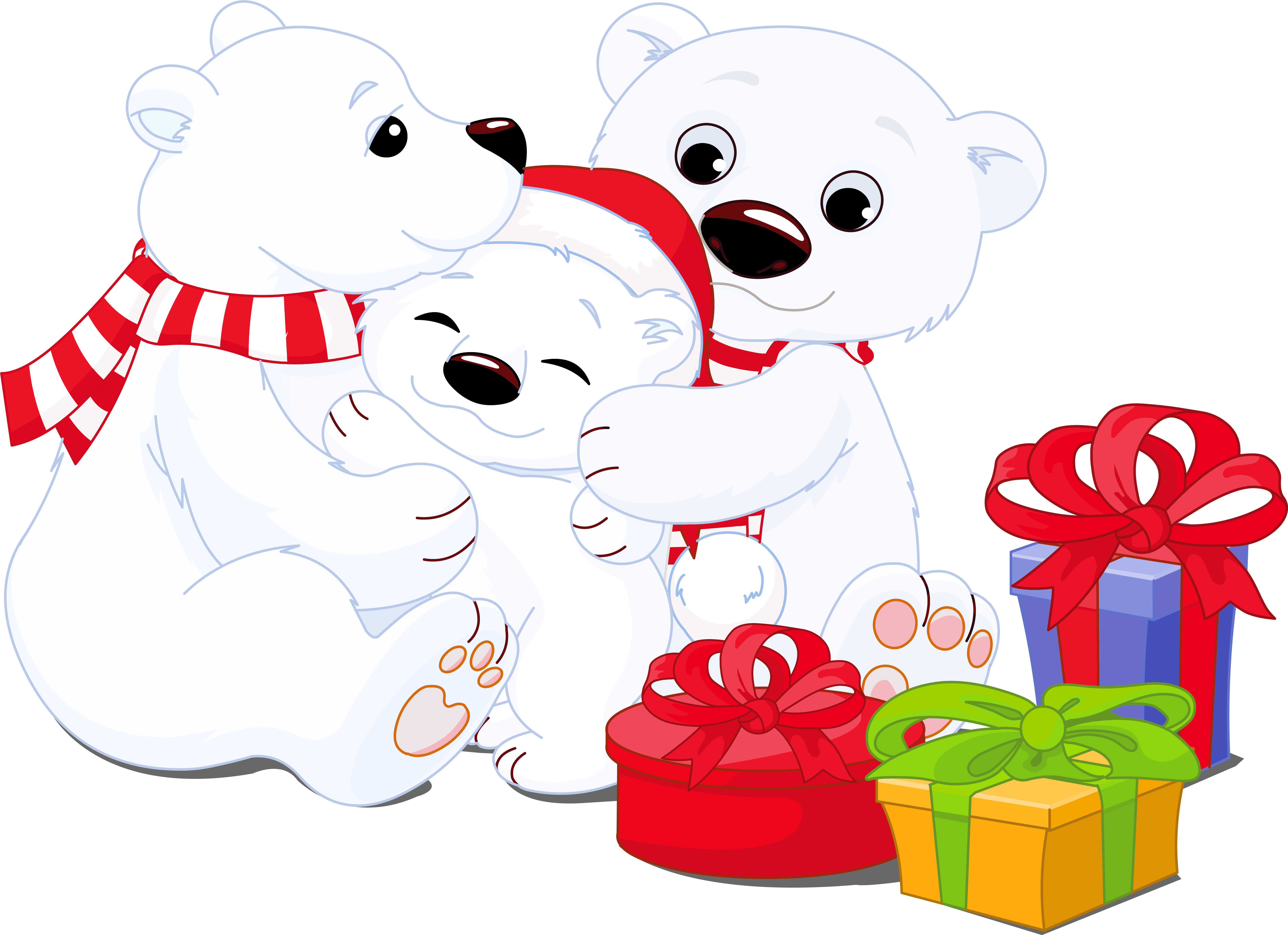 Download Hd Polar Bear Clipart Transparent Christmas Polar Bear Clip Art Transparent Png Image Nicepng Com