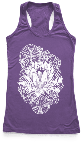 Lotus Flower Racerback Tank Top - Pansexual Shirts (484x484), Png Download