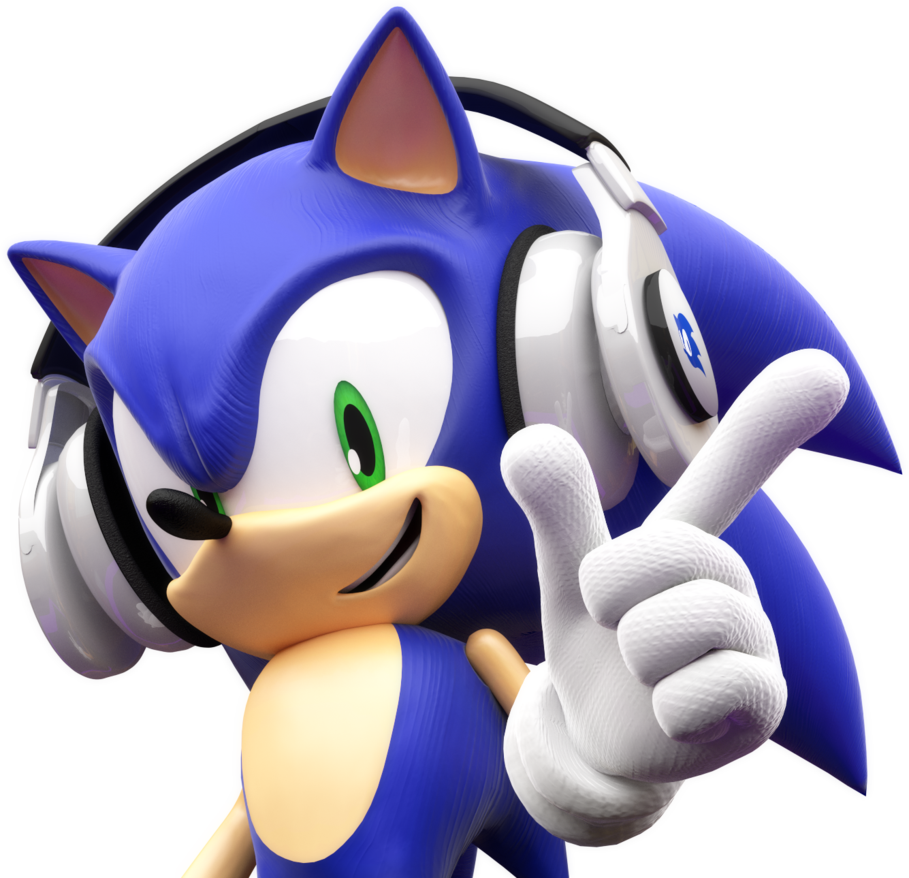 Sonic Mania Sonic Forces Sonic Generations Sonic & - Sonic Listening To Music (909x878), Png Download
