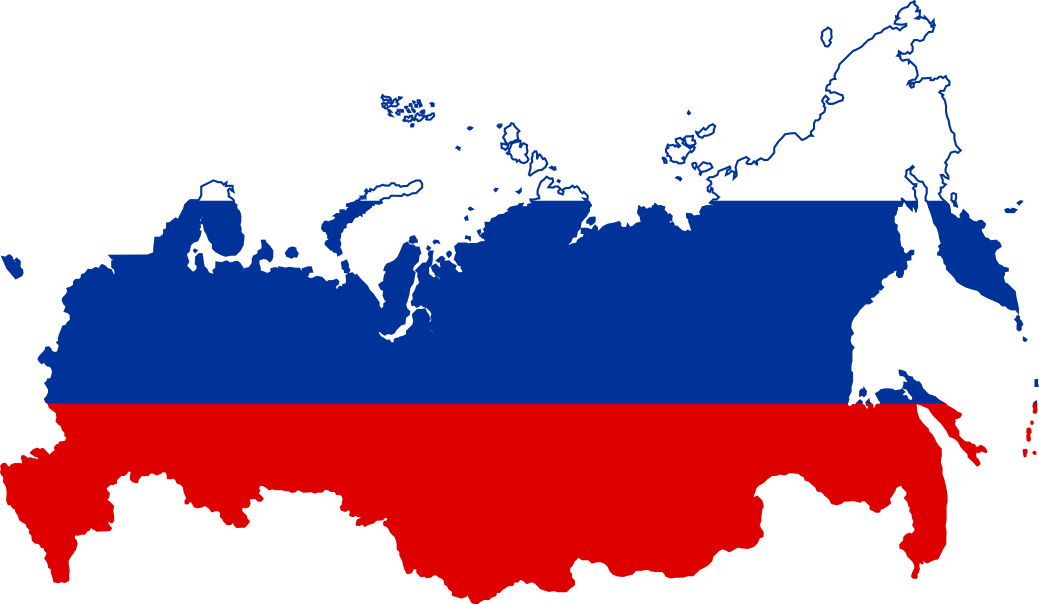 In Honor Of The 2014 Winter Olympics Currently Being - Russia Flag Map Png (1039x604), Png Download