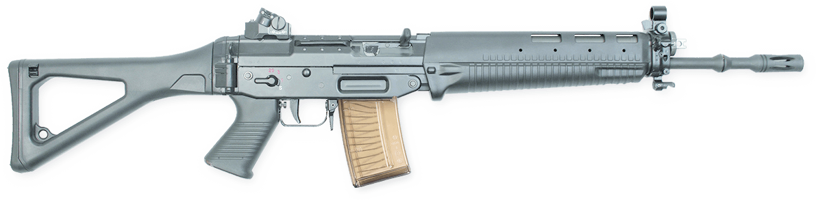 Assault Rifle - Sg 551 Assault Rifle (1191x293), Png Download
