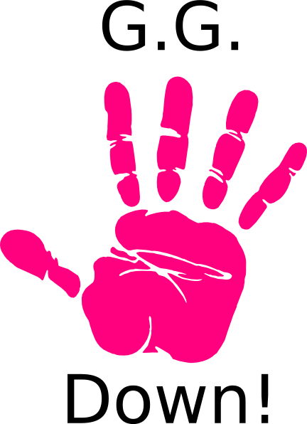 Handprint Clipart Palestine - Clip Art Hand Prints (432x596), Png Download