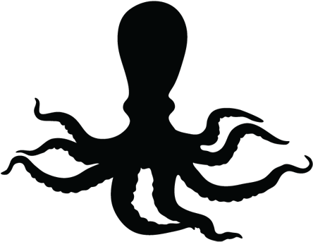 Decals - Octopus Sea Life Creature Wall Vinyl Art, Vinyl Color (494x355), Png Download