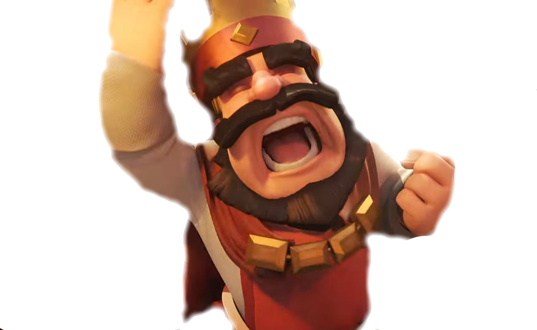 Rey Rojo Clash Royale (1097x675), Png Download