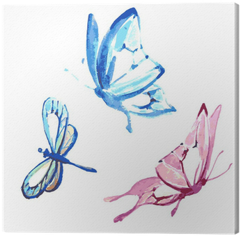 Butterfly Watercolour Painting (400x400), Png Download