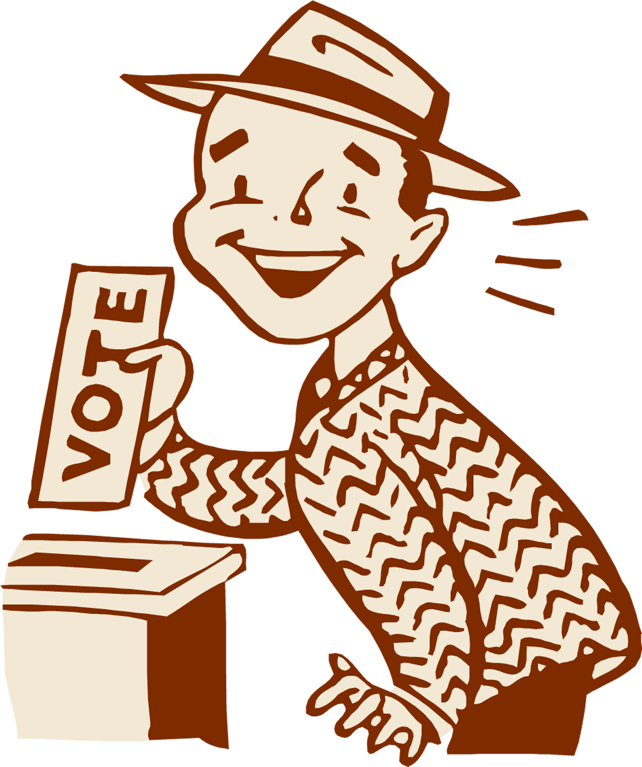 Voting Character Clipart Transparent Png - Drawings On Every Vote Count (1350x1542), Png Download