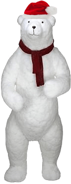 Northlight 6 Ft. Commercial Standing Plush White Polar (204x600), Png Download