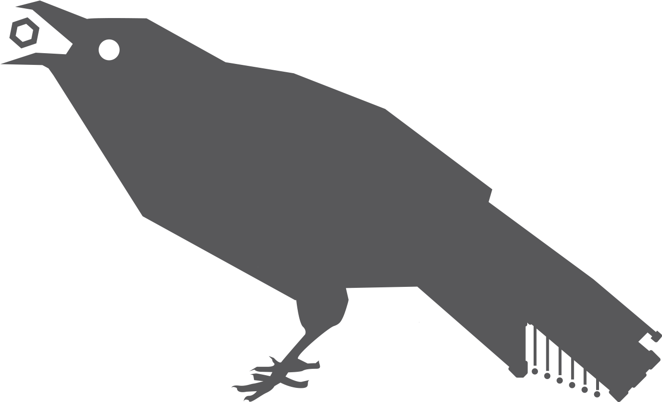 Thirstycrowmark Webnobg - Crow (1380x855), Png Download